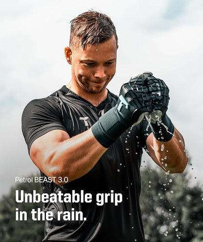 T1TAN Beast Goalkeeper Gloves - with Finger Protection - Soccer Goalie Gloves Adult - Professional Goal Keeper Gloves for Youth, Men & Women - Size 6-11