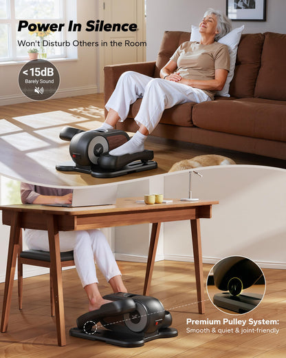 MERACH Under Desk Elliptical, Leg Exerciser While Sitting for Seniors