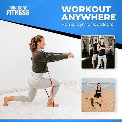 Pull Up Assistance Resistance Bands - Long Loop Power Bands for Men and Women - Strength Power Flexibility Training at Home & Gym - Ebooks & Workout Chart Included by Iron Core Fitness