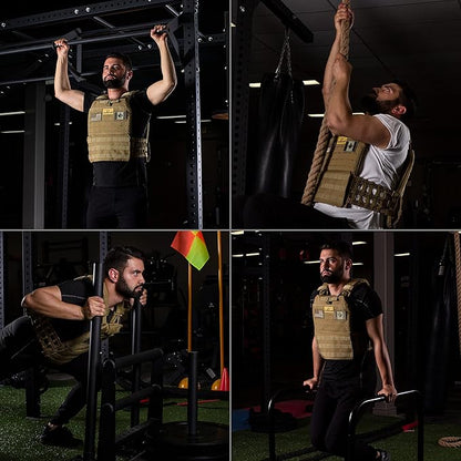 Weight Vest Plates for Tactical Weighted Vests ??WODs, Workout, Strength and Endurance Training, Running ??3D Curved Ergonomic Design ??Available 7LB/11LB/17LB/27LB