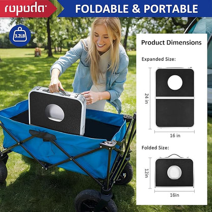 ROPODA Portable Cornhole Board Set,24 x 16 in Corn Hole Games for Adults with 8 Bean Bags, Lightweight Aluminum Alloy Edging Cornhole Set for Outdoor Games，Beach and Tailgates.