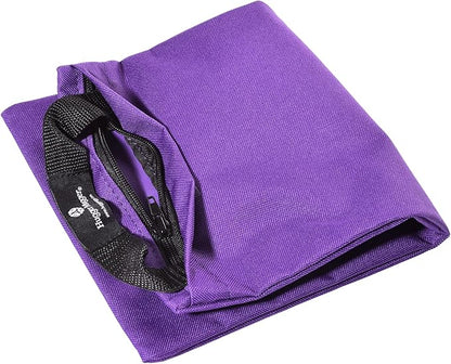 Hugger Mugger Unfilled 10lb Yoga Sandbag - Adds Weight to Your Poses, Zipper Cover, Sturdy Handle, Durable Material, Not Filled with Sand