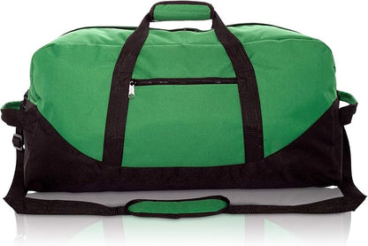 DALIX 25" Big Adventure Large Gym Sports Duffle Bag (Black Grey Navy Blue Red Camo)