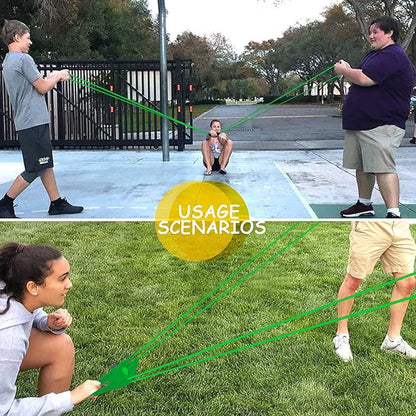Water Balloon Launcher 2pc Slingshot for Adults 500 Yard Long Range T Shirt Launcher Party Game Yard Catapult Toys