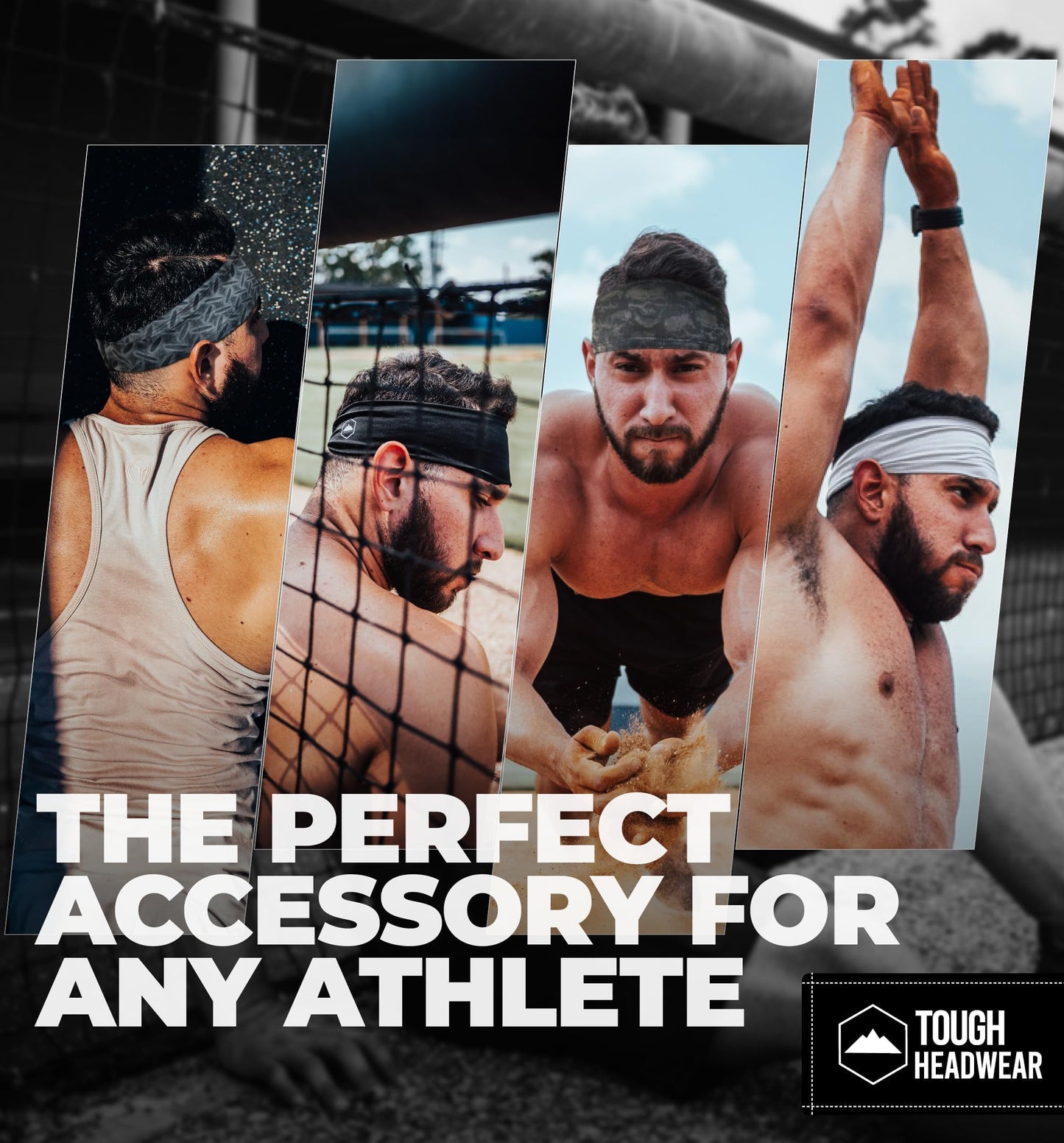 Mens Headband | Sweat Headbands for Men Working Out Running Sports Gym – Athletic Cycling Football
