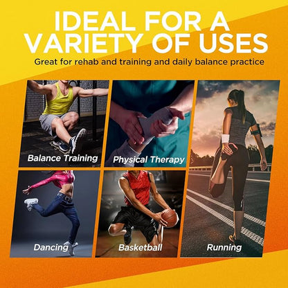 Ankle Balance Board Foot Strengthener Trainer for Sprained Ankle, Stability Exercises, Physical Therapy, Plantar Fasciitis Relief, Posture Correction, Balance Training