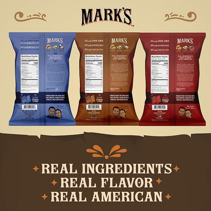 MARK’S Kettle Cooked Avocado Oil Potato Chips, Variety Pack – Seed Oil & GMO Free | 3-Flavor Variety Pack, 5 oz (Pack of 3) | Gluten Free, Non-GMO Chips for Clean & Healthy Snacking