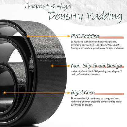 Back Roller, Foam Roller for Neck & Back Pain Relief, Yoga Wheel for Deep Tissue Muscle Massage, High Density Foam Tool for Physical Therapy, Stretching & Exercise(3 Pack)