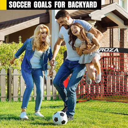 Soccer Goal, Kids Soccer Goals for Backyard Set, 2 Pack of Portable Pop Up Soccer Net with Soccer Ball, Cones, Complete Training Equipment for Youth, Toddler Outdoor Sports Games