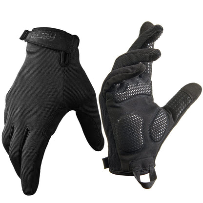 FREETOO Full-Finger Workout Gloves for Men, Padded Gym Gloves with Grip