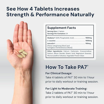 HPN PA(7) Phosphatidic Acid Muscle Builder Top Natural Muscle Builder - Boost mTOR | Build Mass and Strength from Your Workout | 30 Day Supply