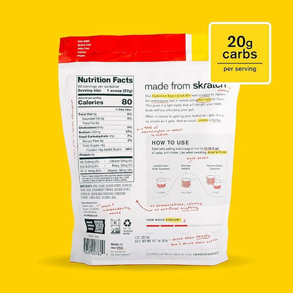Skratch Labs Hydration Powder | Sport Drink Mix | Electrolytes Powder for Exercise, Endurance, and Performance | Strawberry Lemonade | 60 Servings | Non-GMO, Vegan, Kosher