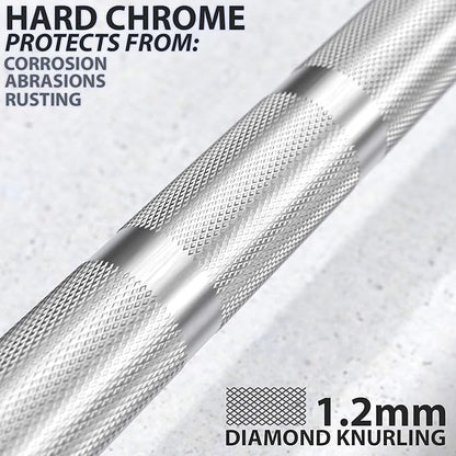 Synergee Regional Olympic 20kg Men’s and 15kg Women’s Hard Chrome & Black Phosphate Barbells. Rated 1500lbs for Weightlifting and Powerlifting.