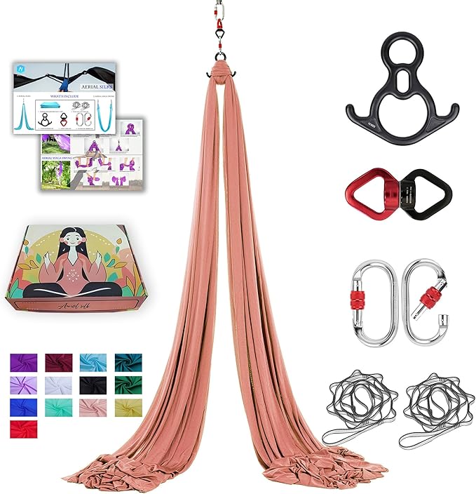 Aerial Silks 11 Yards Aerial Silks For Home Aerial Yoga Swing Aerial Yoga Hammock Swing Aerial Silk For Gymnastics
