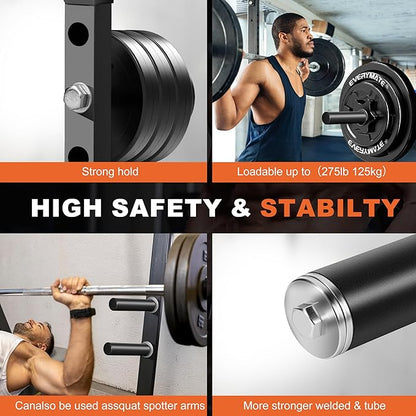 Weight Plate Holder, Weight Plate Storage Rack, Fitness Squat Rack Attachments, For Power Rack 2x2-3x2,Fit 2" Weight Plates