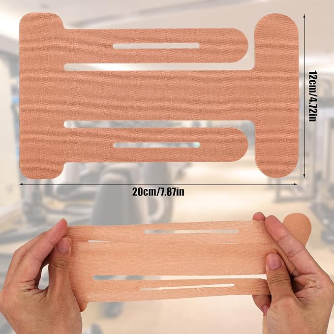 10pcs Shoulder Kinesiology Tapes, Premium Breathable Latex-Free Athletic Muscle Strips Shoulder Kinesiology Tapes Precut Strips for Home Office Fitness Sports