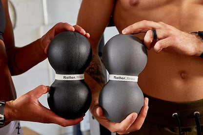 Infinity Roller, Peanut Foam Roller, Large 8-Inch Double Massage Ball Exercise Roller (Gray - Soft)