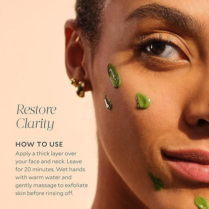 Tata Harper Clarifying Mask, BHA Face Mask for Blemishes, Exfoliating Face Mask with AHA's, Natural Skincare, 30ml