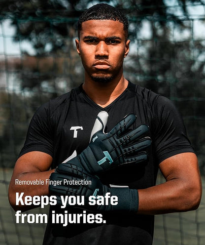 T1TAN Beast Goalkeeper Gloves - with Finger Protection - Soccer Goalie Gloves Adult - Professional Goal Keeper Gloves for Youth, Men & Women - Size 6-11