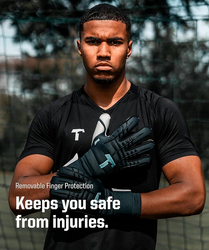 T1TAN Beast Goalkeeper Gloves - with Finger Protection - Soccer Goalie Gloves Adult - Professional Goal Keeper Gloves for Youth, Men & Women - Size 6-11