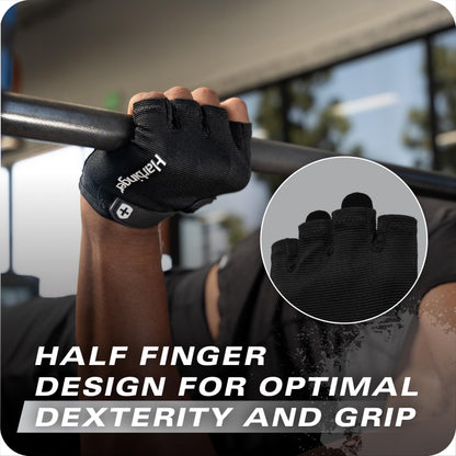 Power Gloves 3.0 - Durable Half Finger Weightlifting Gloves with Adjustable Wrist Closure