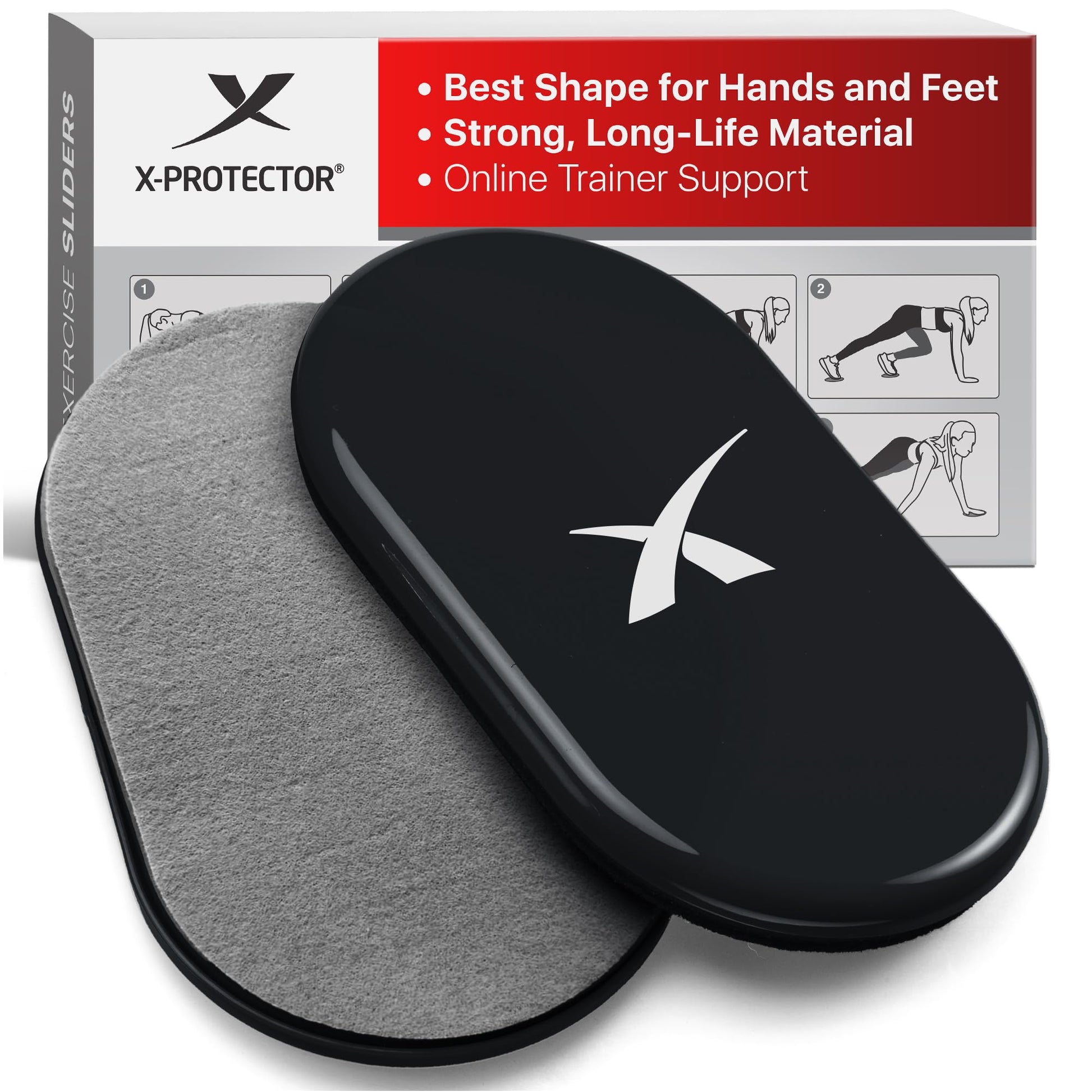 X-Protector Core Sliders for Working Out - 2 PCS Fitness Sliders Discs