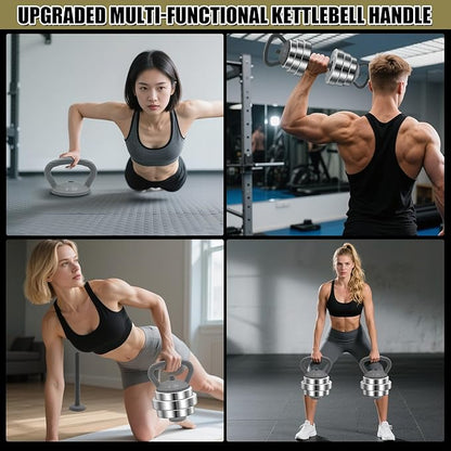 PHOEROS Adjustable Dumbbell Set - 44/66/88 LBS weights set, Dumbbell Barbell 3 in 1, Steel Dumbbells Pair with Connecting Rod for Adults Women Men Fitness Workout, Home Gym Exercise Training Equipment