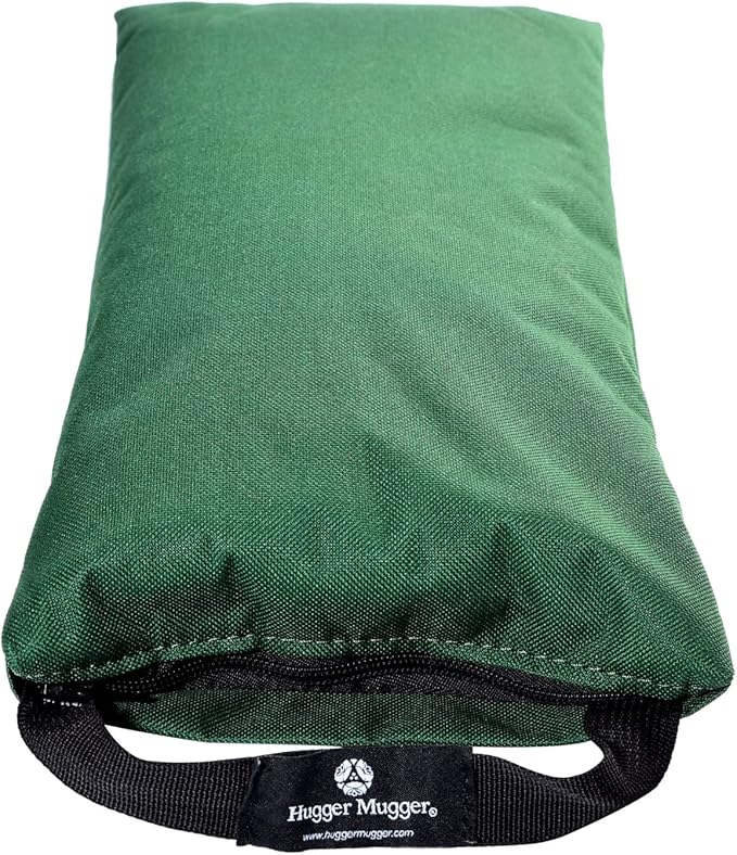 Hugger Mugger 10lb Yoga Sandbag - Adds Weight to Your Poses, Zipper Cover, Sturdy Handle, Silica Sand Filling, Durable Material