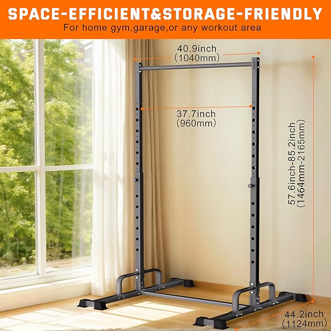 Pull Up Station, Adjustable Pull Up Bar Free Standing Power Racks, Multifunctional Heavy Duty Steel Pull Up Tower, For 2×2" with 1??Hole Size Squat Rack Accessories, Support 600 LBS Capacity