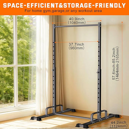 Pull Up Station, Adjustable Pull Up Bar Free Standing Power Racks, Multifunctional Heavy Duty Steel Pull Up Tower, For 2×2" with 1??Hole Size Squat Rack Accessories, Support 600 LBS Capacity