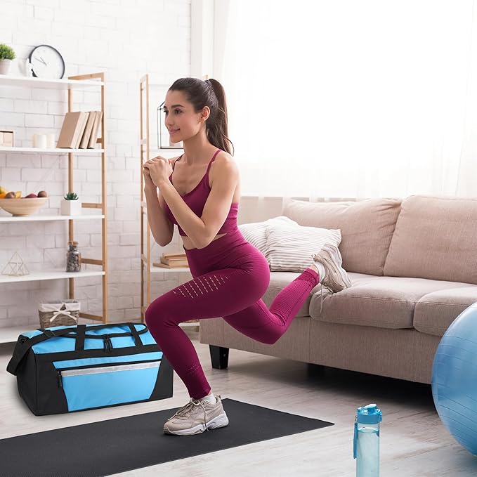 40 Liter, 22 Inch Reflective Duffle Bag with Shoulder Strap for Men, Women, Travel