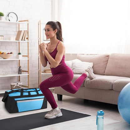 40 Liter, 22 Inch Reflective Duffle Bag with Shoulder Strap for Men, Women, Travel