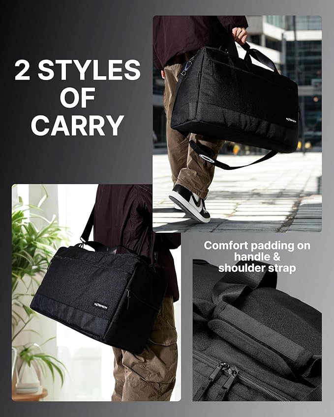 Sneaker Bag for Travel – Fits 4 Pairs of Shoes (Size 14) | Sneakerhead Gift, TSA-Approved Shoe Duffle Bag with 3 Adjustable Dividers | Water-Resistant Gym, Sports, Multi-functional Carry On for Men