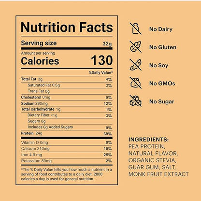 TB12 Plant Based Protein Powder by Tom Brady, 24g of Vegan Pea Protein, Low Sugar, Low Carb, Non-GMO, Meal Replacement, Keto Friendly, Paleo, Sugar Free, Vanilla Flavor (30 Servings/2.12lbs)