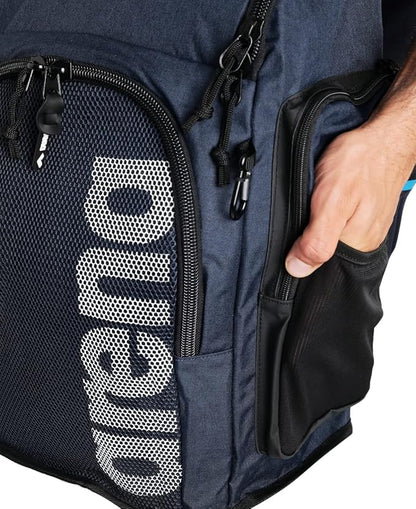 ARENA Team 45 Backpack Swimming Athlete Sports Gym Rucksack Large Training Gear Equipment Swim Bag for Men/Women, 45 Liters