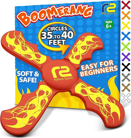 Boomerang for Kids - It Really Does Fly Back - Fun & Easy to Use Gifts for Boys & Girls - Best Toys