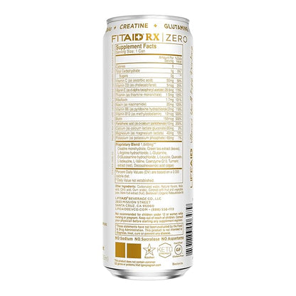 FITAID Post-Workout Recovery Drink Variety Sampler Pack, No Artificial Flavors or Sweeteners, 100% Clean, Vegan, Gluten-Free, Keto-Friendly, Paleo Friendly, 4 Flavors (Pack of 12)