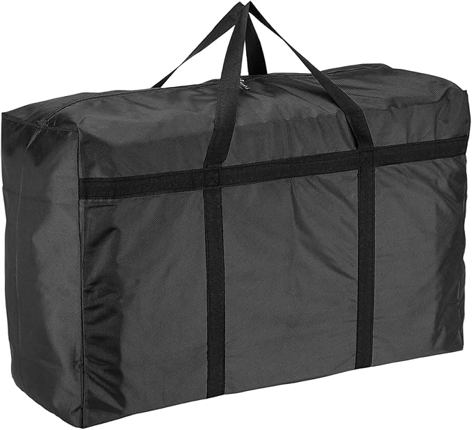 Extra Large Duffle Bag, 39 x 23 x 11 in Travel Big Duffle Bag with Zipper Handle Storage Foldable Waterproof Lightweight Bag for Women Men Travel Moving Camping (Black)