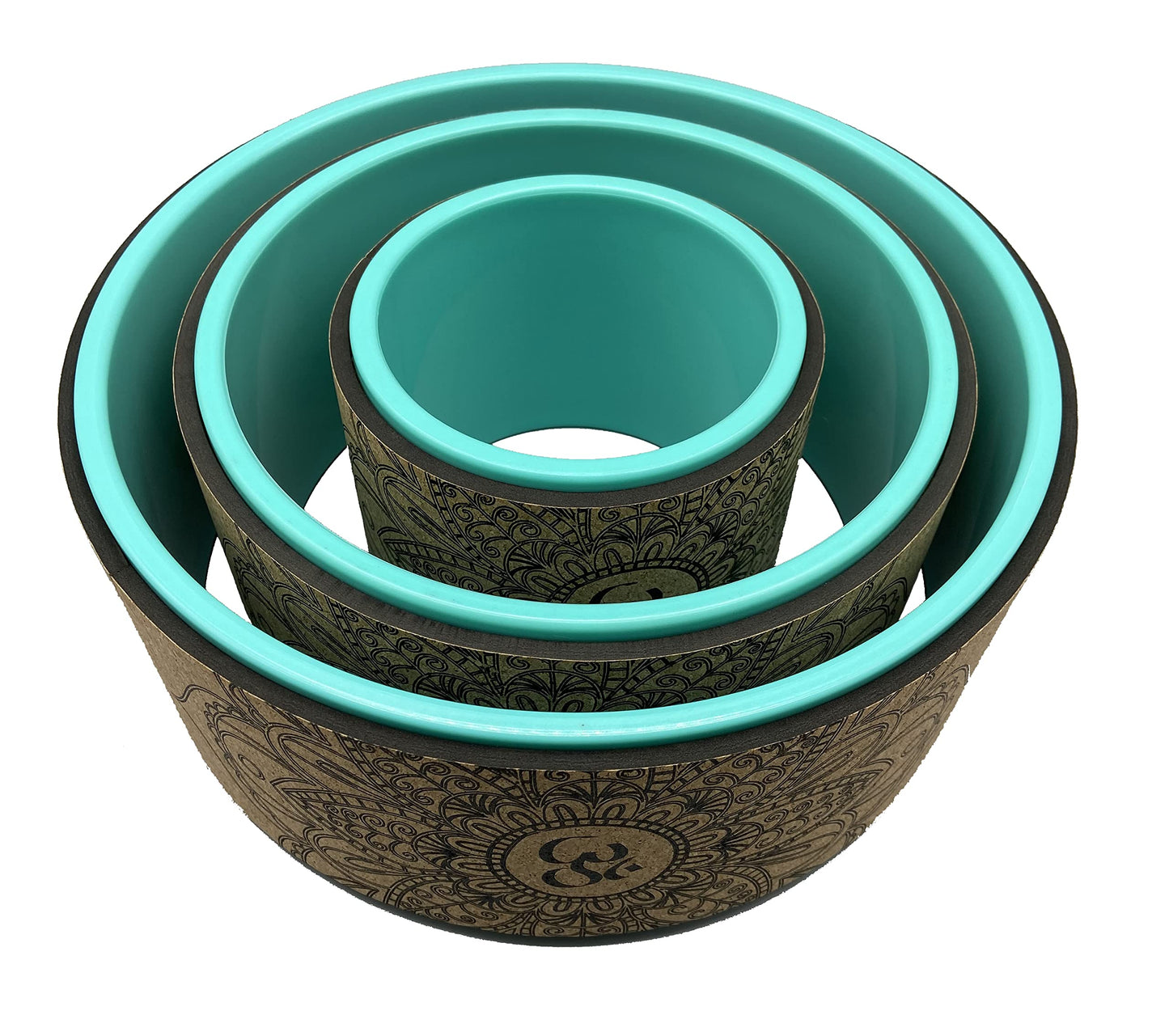Aozora Yoga Wheel 13" with Most Detailed Book Step by Step Guide on How to Do 30+ Poses,! Perfect