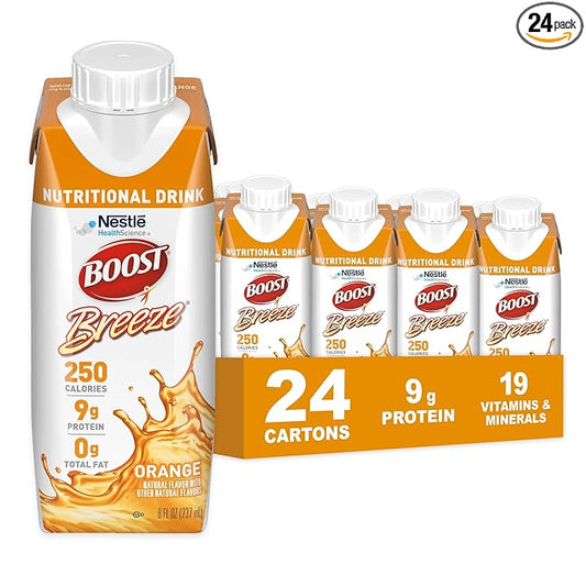 BOOST Breeze Clear Nutritional Drink - 250 Calories - 19 Vitamins & Minerals - 9 g Protein