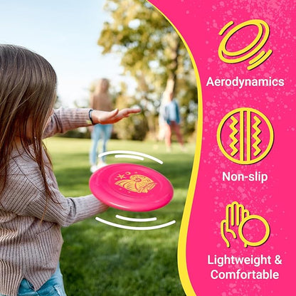 Wham-O Frisbee Go Flying Disc, 9 Inch Lightweight Sports Disc for Beginners Outdoor Beach Backyard Lawn Park Camping Family Activity Game - 70g