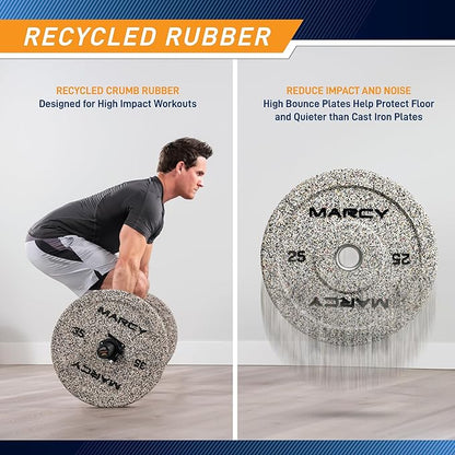 High Bounce Olympic Bumper Plate for Strength Training Weightlifting Workout Weight