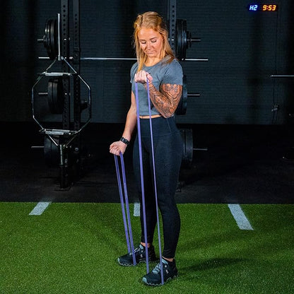 Serious Steel Fitness 32" Resistance Training Bands (Portable Exercise Band System Training Bands- Great for Individuals Under 5'10")