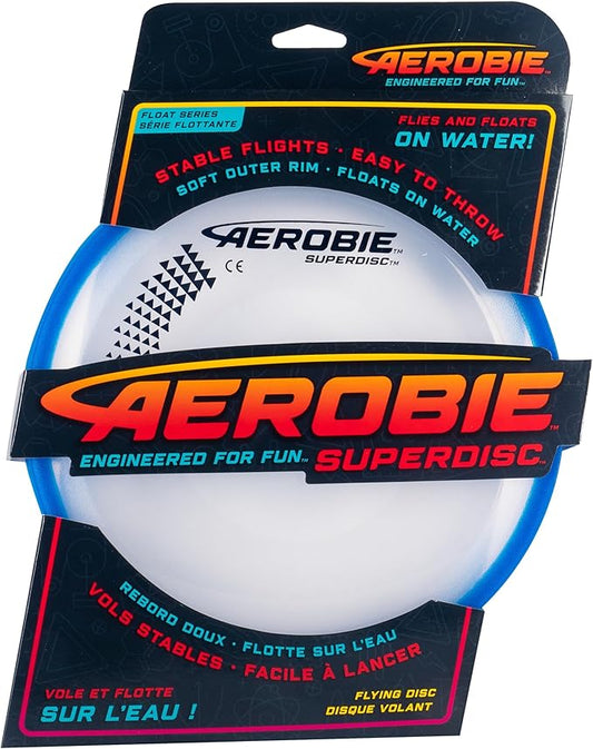 Aerobie Superdisc: Dog Flying Disc, Blue, Green, Pink, Yellow, 10 Inches