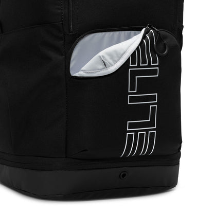Nike, Unisex, Varsity Elite Backpack (32L), Black/Black/Metallic Silver, One Size