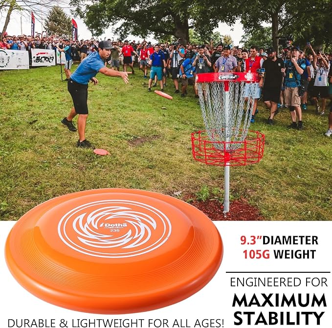 Sports Flying Disc - Compeition Flying Discs for Beach, Backyard, Lawn, Park, Camping and More - Great for All Ages Outdoor Flying Disc Training