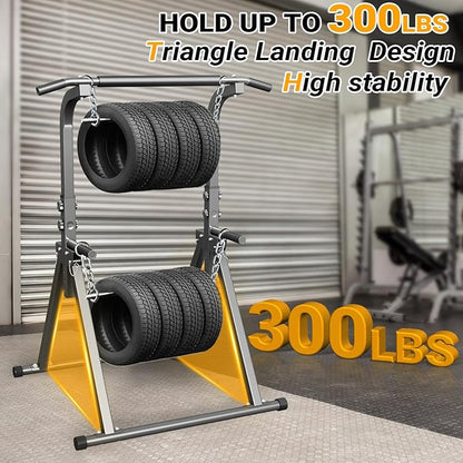 Foldable Pull Up Bar Free Standing Multi-function Power Tower Dip Bar Home Gym Strength Training Equipment 300 LBS Weight Capacity