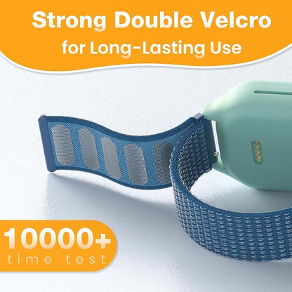 EWUONU 4 pack Adjustable Braided 20mm Band Compatible with Gizmo Watch 3 2 1/Gabb Watch 3e 3 2 1/SyncUP Kids Watch，Hypoallergenic & Durabl