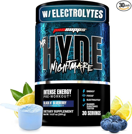 PROSUPPS Mr. Hyde Nightmare Pre Workout Powder with Caffeine & Beta Alanine - Preworkout for
