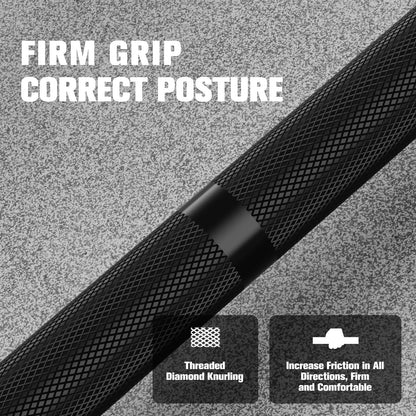 RitFit Elite 7ft Olympic Barbell, 500lbs — Black